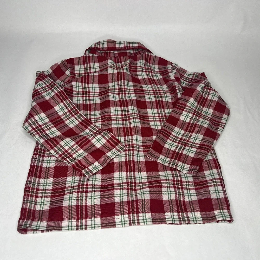 Small 5 6 Gymboree Christmas Plaid Boys Girls Pajama Holiday Matching Red‎ White